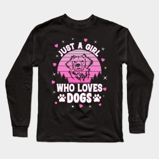 Just A Girl Who Loves Dogs Long Sleeve T-Shirt